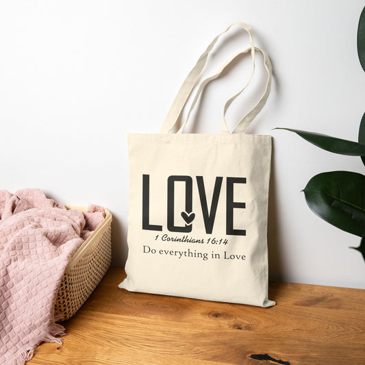 1 Corinthians Love Scripture Tote
