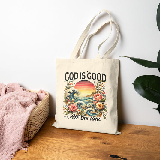 God Is Good Canvas Tote