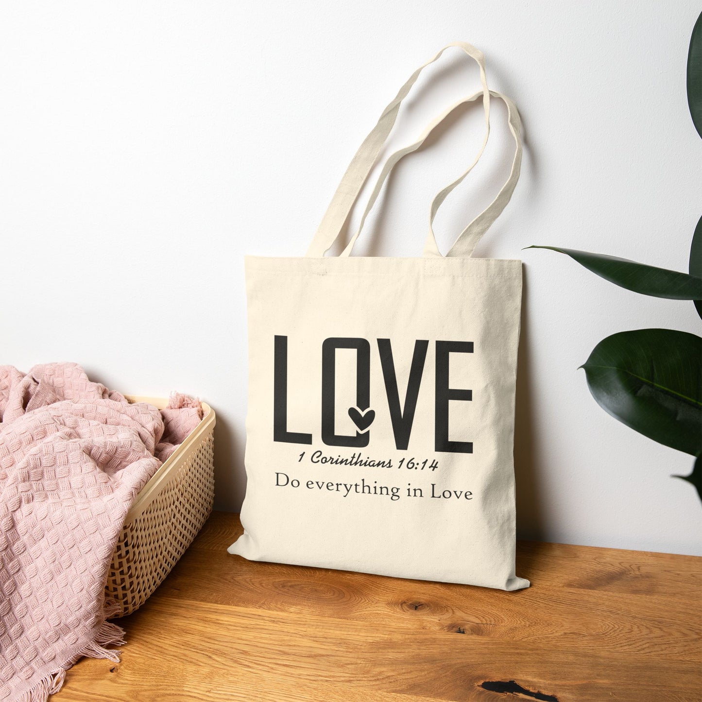 1 Corinthians Love Scripture Tote