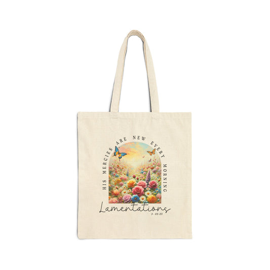 Lamentations Floral Tote Bag