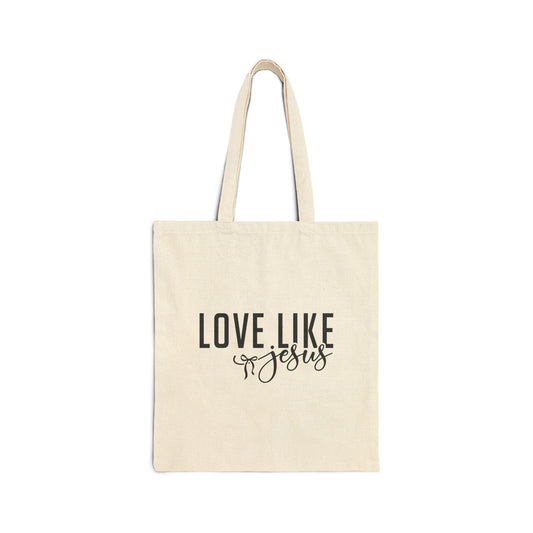 "Love Like Jesus" Canvas Tote Bag